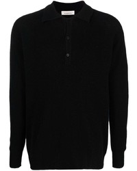 schwarzer Polo Pullover von Laneus