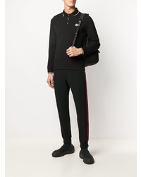 schwarzer Polo Pullover von Moncler