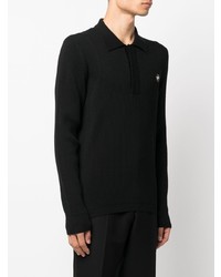 schwarzer Polo Pullover von Philipp Plein