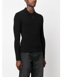 schwarzer Polo Pullover von Courrèges