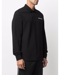 schwarzer Polo Pullover von Karl Lagerfeld