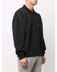 schwarzer Polo Pullover von FEAR OF GOD ESSENTIALS