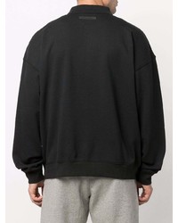 schwarzer Polo Pullover von FEAR OF GOD ESSENTIALS