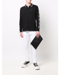 schwarzer Polo Pullover von Philipp Plein