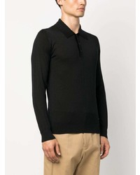 schwarzer Polo Pullover von Brioni