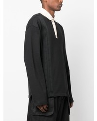 schwarzer Polo Pullover von adidas