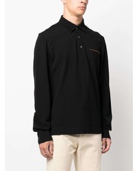 schwarzer Polo Pullover von Zegna