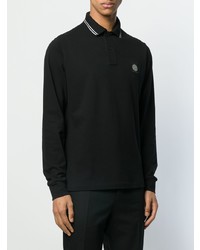 schwarzer Polo Pullover von Stone Island