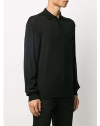 schwarzer Polo Pullover von Lemaire