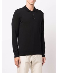 schwarzer Polo Pullover von Corneliani