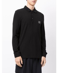 schwarzer Polo Pullover von BOSS