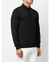 schwarzer Polo Pullover von BOSS