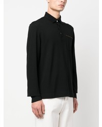 schwarzer Polo Pullover von Zegna