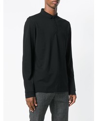 schwarzer Polo Pullover von BOSS HUGO BOSS