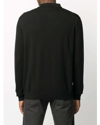 schwarzer Polo Pullover von Emporio Armani