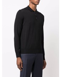 schwarzer Polo Pullover von Canali