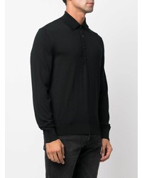 schwarzer Polo Pullover von Tom Ford