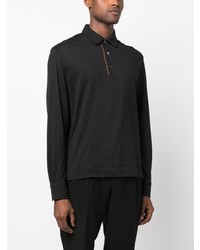 schwarzer Polo Pullover von Zegna