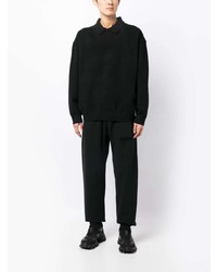 schwarzer Polo Pullover von FEAR OF GOD ESSENTIALS