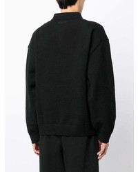 schwarzer Polo Pullover von FEAR OF GOD ESSENTIALS