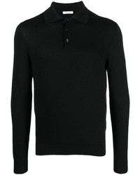 schwarzer Polo Pullover von Malo
