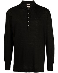 schwarzer Polo Pullover von Massimo Alba