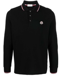 schwarzer Polo Pullover von Moncler