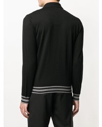 schwarzer Polo Pullover von Dirk Bikkembergs