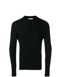 schwarzer Polo Pullover von Paolo Pecora