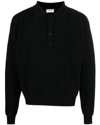 schwarzer Polo Pullover von Saint Laurent