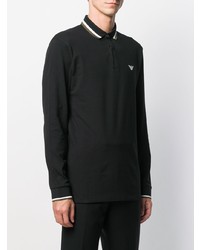 schwarzer Polo Pullover von Emporio Armani