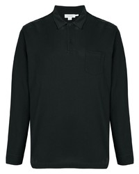 schwarzer Polo Pullover von Sunspel