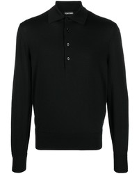 schwarzer Polo Pullover von Tom Ford