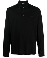 schwarzer Polo Pullover von Zegna