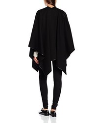 schwarzer Poncho von Blaumax