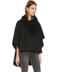 schwarzer Poncho von OAK