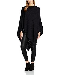 schwarzer Poncho von Only