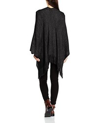 schwarzer Poncho von Urban Surface