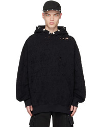 schwarzer Pullover mit einem Kapuze von 1017 Alyx 9Sm