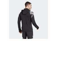 schwarzer Pullover mit einem Kapuze von adidas Performance