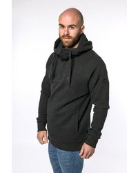 schwarzer Pullover mit einem Kapuze von Alife and Kickin