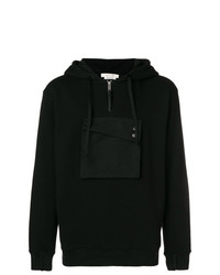 schwarzer Pullover mit einem Kapuze von Alix