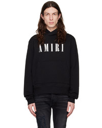schwarzer Pullover mit einem Kapuze von Amiri
