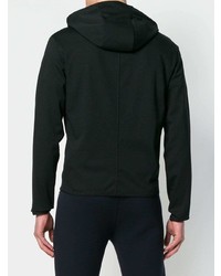 schwarzer Pullover mit einem Kapuze von Emporio Armani