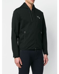 schwarzer Pullover mit einem Kapuze von Emporio Armani