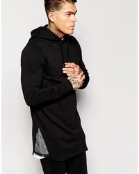 schwarzer Pullover mit einem Kapuze von Asos