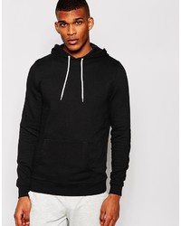 schwarzer Pullover mit einem Kapuze von Asos