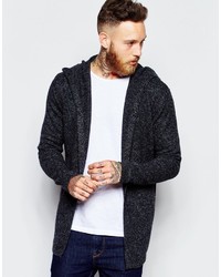 schwarzer Pullover mit einem Kapuze von Asos