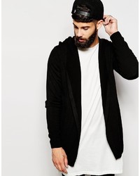 schwarzer Pullover mit einem Kapuze von Asos