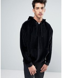 schwarzer Pullover mit einem Kapuze von Asos